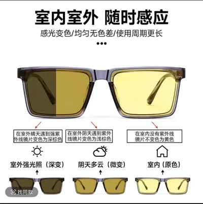 Retro-Herrensonnenbrille eckig, UV400-Schutz - 10