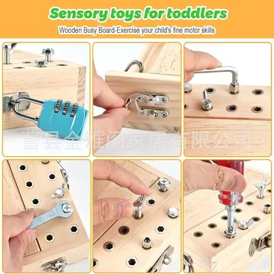 Montessori screwdriver set children educational screw removal toy combination tool learning sensory toy detachable