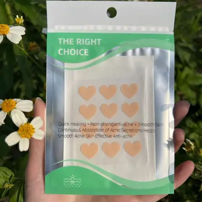Hydrocolloid Acne Patch with Fun Pattern, Fluid-Absorbing - 13