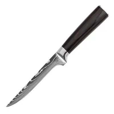 Damascus pattern kitchen knife set with chef knife - 9