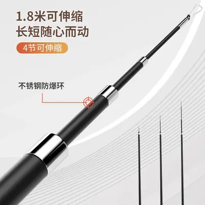 Long Retractable Feather Cat Teaser Wand