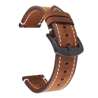 Genuine Leather Crazy Horse Watch Strap for Moto GearS3
