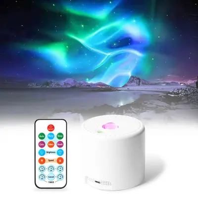 LED-Nordlicht Sternenhimmel Projektorlampe, USB-Nachtlicht