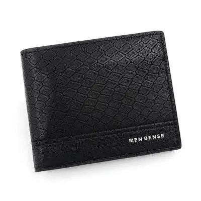 Menbense Erkek Kısa Cüzdan, Yılan Derisi Desenli, Çok Kartlıklı - 6
