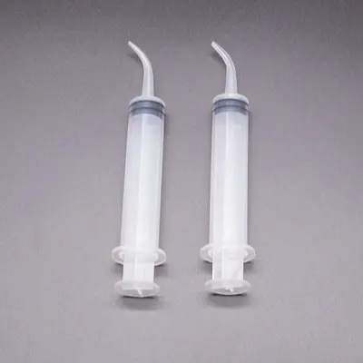12 ml Kavisli Kafa Irrigator Ev Taşınabilir Tek Kullanımlık Diş Şırınga Diş Temizleme Ağız Sulama Aracı - 4