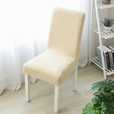 Polar polar high elastic chair covers, corn velvet half chair covers, thickened hotel dining table and chair covers cross-border supply - 7