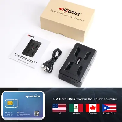 MiCODUS ML910G 4G Magnetic GPS Tracker, 10000 mAh, Anti-Theft - 10