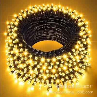 Remote Control Colorful LED Solar String Lights, Waterproof - 7