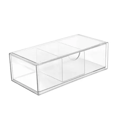 Acrylic cosmetics storage box with drawer