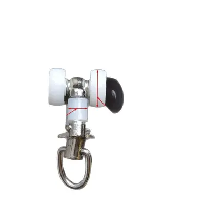 Gardinenrollen für I-Schiene, Universalrollen mit Haken und Ring