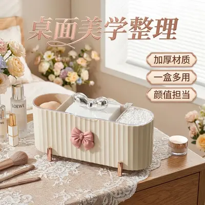 Cotton storage box for cosmetic pads, transparent lid