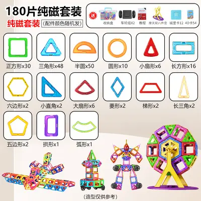 Large Magnetic Building Blocks Set, Educational Toy for Kids - 8