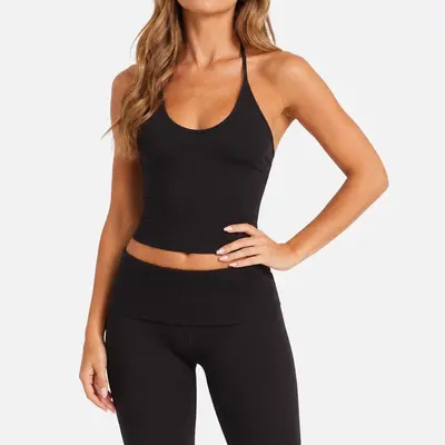 Women's Yoga Set Chest Pad High Waist Quick-Dry Flared Pants