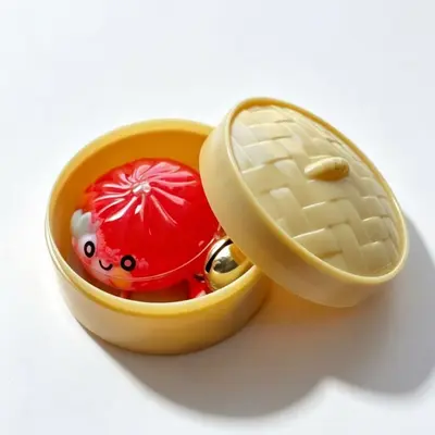 Liquid Sand Baozi Keychain, Simulated Bag Charm - 7