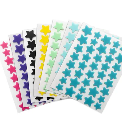 Bunte Sternen-Pickelpflaster mit ätherischem Öl, Hydrokolloid - 6