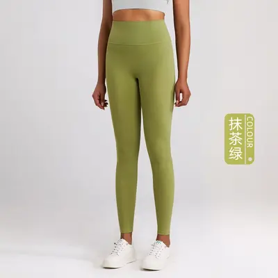 NUF Lycra антибактериальные леггинсы для йоги с эффектом Bare-Feel, женские облегающие спортивные брюки с высокой посадкой, для фитнеса, бега и тренировок, высокоэластичные длинные брюки - 10
