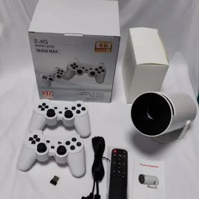 Cross-border popular product HY300 home high-definition projector mini portable household 1080P gaming remote control 4K projector - 8