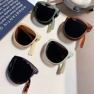 Portable Foldable Sunglasses with UV Protection for Driving and Fishing - 1