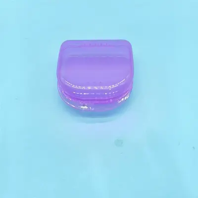 Denture storage case, dental wire box, portable full mouth small hole perforated dental case, orthodontic storage case - 12