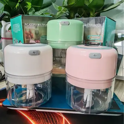 Electric garlic crusher household garlic mincer multifunctional food processor meat grinder mixer juicer aromatherapy humidifier - 3