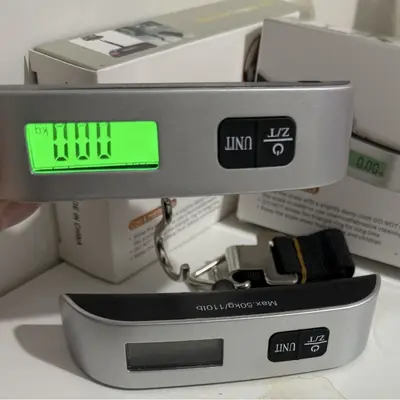 Taşınabilir El Elektronik Ölçeği Dokuma Kayışlı Kancalı Tartı Mini Elektronik Tartı Yüksek Hassiyetli Bagaj Tartısı Ev Tartısı Sebze Balık Tutma Küçük Tartı