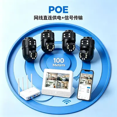 POE video kaydedici seti 4K, CCTV gözetim sistemi, tak-çalıştır