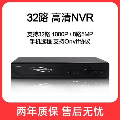 32-channel NVR hard disk video recorder, 5MP/1080p
