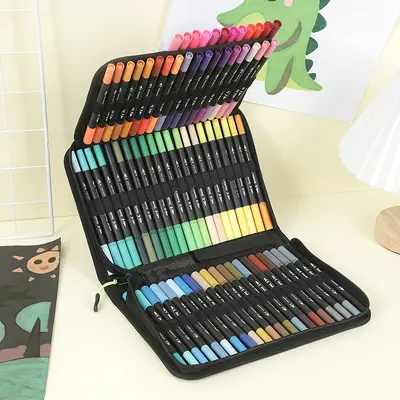 Aquarellstift-Set, 120 Farben, doppelseitig - 11