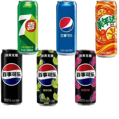 Sugar-Free Cola Mixed Pack 330 ml x 12 Cans, Raspberry Lime Flavour Sparkling Drink - 5