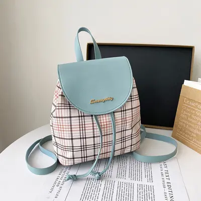 Women's mini bucket backpack, waterproof, Korean style - 9