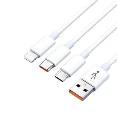 3 meter 3-in-1 240W ultra fast charging cable, Apple Android USB-C