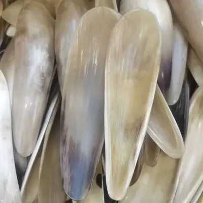 Horn scraping tube, full body universal scraping board, tendon pulling rod, massage board, back scraping, extra large tea spoon horn tube - 7
