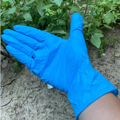 Brandneue blaue Nitrilhandschuhe 9 Zoll blaue Nitril-Einweg-Untersuchungshandschuhe dick und strapazierfähig Fabrikpreis Großhandel