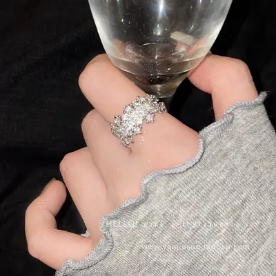 Zirkon-Stein-Ring für Frauen verstellbar - 1