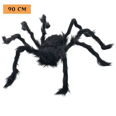 Halloween Realistic Large Spider and Spider Web Decoration Set - 13