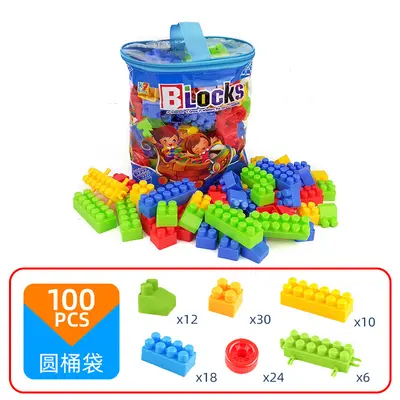 Children's Backpack-Shaped Large Building Blocks Storage Set - 8