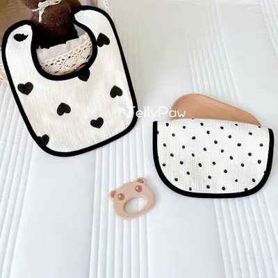 U-Shaped Baby Bib, 6-Layer Pure Cotton Gauze Drool Towel