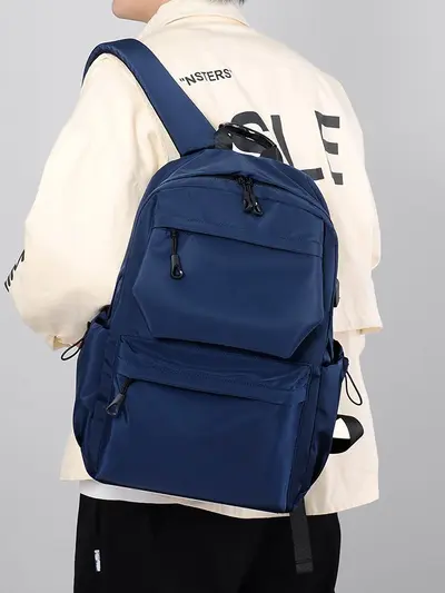 Men's Water-Resistant Backpack Large Capacity with Laptop Compartment - 4