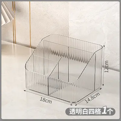 Kosmetik-Aufbewahrungsbox, Schreibtisch, Nordik, transparent - 7