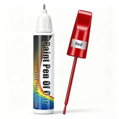 Cross-border specialty car paint repair pens in pearl white, black, red, silver, and blue colors for universal repair of scratches on car paint surfaces. - 11