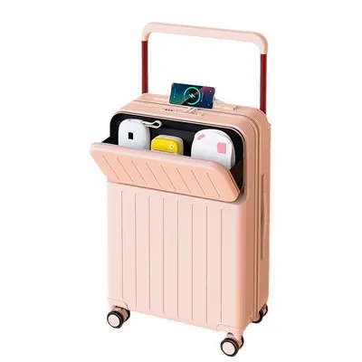 Password Cabin Suitcase with Universal Silent Wheels for Travel - 6