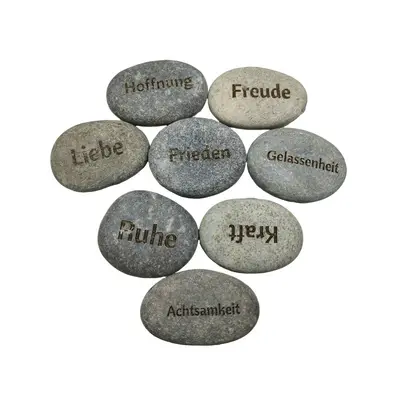Natural Pebble Painting Stones for DIY Kids Hand-Painted Crafts - 6
