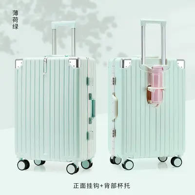 Aluminum Frame Suitcase, 360° Spinner Wheels, Combination Lock - 7