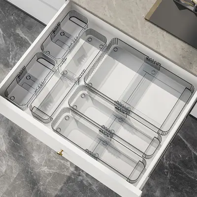 Expandable Drawer Storage Box with Compartments - 2