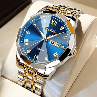 Men's Quartz Watch Hollow Caseback Calendar Luminous - 3