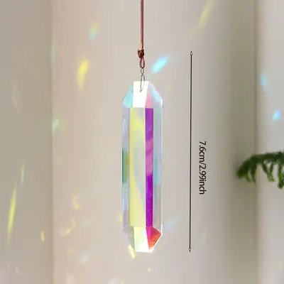 Crystal Prism Sun Catcher Window Hanging with Rainbow Light Effects - 6