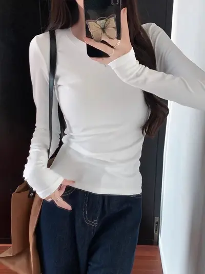 Women's Slim Long-Sleeve T-Shirt, Sexy Fit