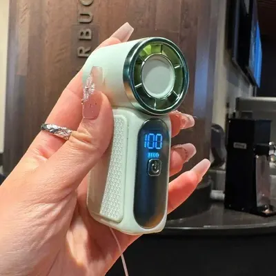 X688 Handheld Mini Fan USB Rechargeable with Digital Display