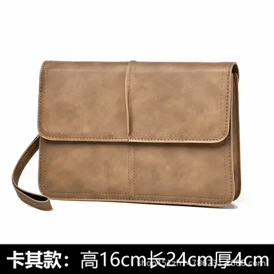 Men's PU Wristlet Clutch Bag, Large Capacity, Korean Style - 6