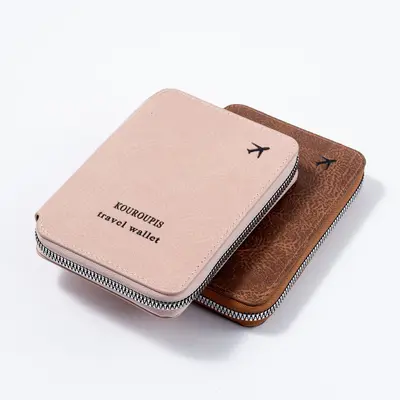 RFID passport holder with travel document storage